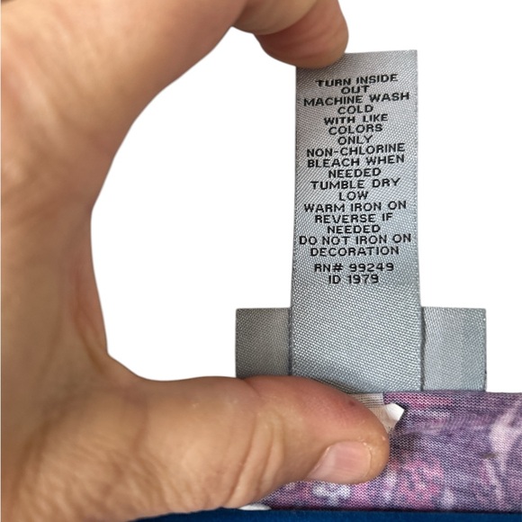 Catherines Plus Size 2X 22/24W Pink/Purple Boho Blouse Shirt Top Business - Picture 8 of 8